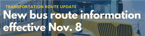 new bus route info
